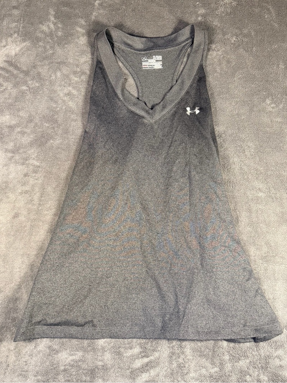 Under Armour Women's Charcoal Gray V-Neck Performance Tank